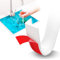 Adoture Curved Splash Guard Strip Shower Foldable Water Stopper Shower Barrier Kitchen Toilet Shower Enclosure (L Type with Wave, 2M)