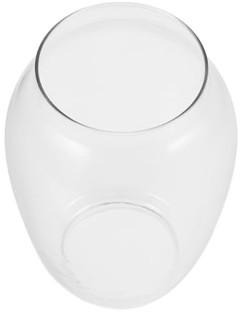 Cabilock Abat-Jour en Verre pour Lampe à Pétrole Vintage Globe Rond 255/215 Remplacement De L'abat-Jour Verre Tempête Solide Accessoires pour Lanternes Usage Extérieur Et Intérieur