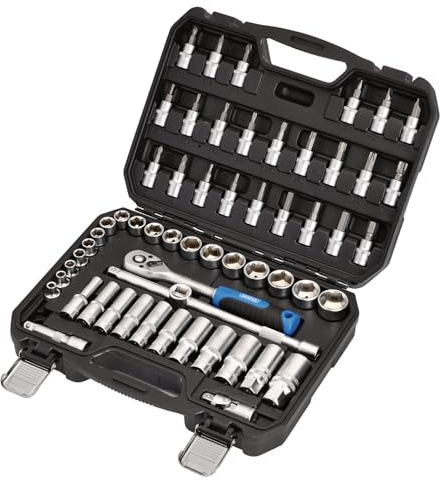 Draper 24228 HI-TORQ Metric Socket and Bit Set, 3/8 Sq. Dr. (58 Piece)