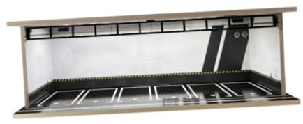 Perfeclan Vitrine für Modellautos aus Druckguss im Maßstab 1/64, Fahrzeugmodellvitrine, Vitrine für Druckgussautos, Autogarage, Vitrine für Geschenke für, Style D