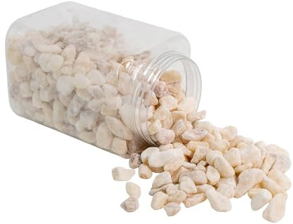 Deko Steine Creme klein 1-2cm 2kg Garten Dekoration Basteln Vase Streudeko Kiesel