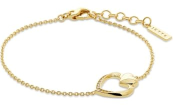 JETTE Damen-Armband 925er Silber, recycelt Zirkonia One Size, Gelbgold 32029967
