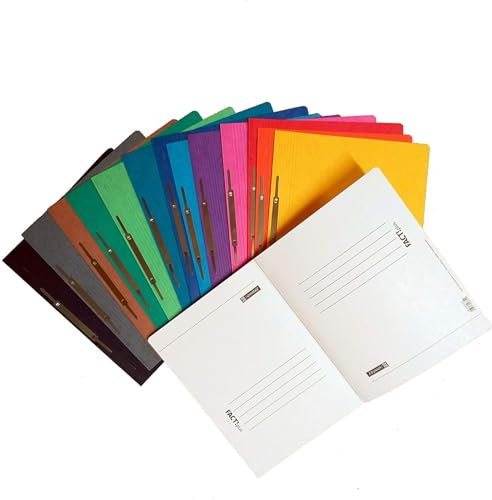 Brunnen Schnellhefter Pappe extrastark (Fact! Schnellhefter Karton, sortiert, 14 Farben)