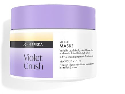 John Frieda Violet Crush Silber Maske – Inhalt: 250ml – Haartyp: blond mit Gelbstich (natürlich, coloriert oder gesträhnt)