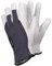 Ejendals Lederhandschuh Tegera 671, Größe 8, 1 Stück, grau/weiß, 671-8