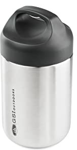 GSI Tiffin Outdoors Lebensmittel Kühltasche, Herren, Cibo Tiffin, Silber, 414 ml