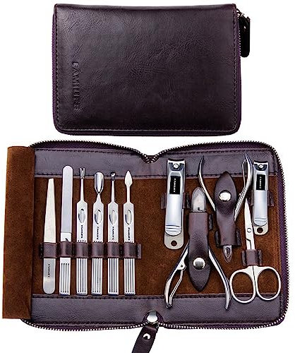 FAMILIFE L01 11 in 1 Stainless Steel Manicure Set with Gift Box