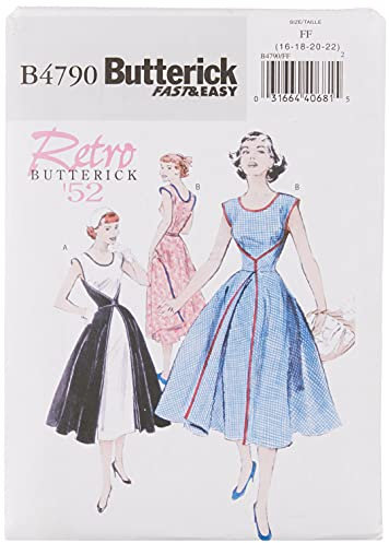 Butterick BTK 4790 FF(16-22) B4790 Schnittmuster zum Nähen, Elegant, Extravagant, Modisch