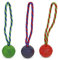 Petface Balle à mâcher et rebondissante Toyz pour chien, bleu/rose/vert, une balle fournie