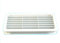 Vecamco TELESCOPIC DOUBLE SIDED RECTANGULAR PLASTIC AIR VENT 270mm x 120mm Suitable for internal and external use on doors or walls. (White)