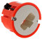 Zenitech - DCL Box Hohes Wandmontage Ø54mm - Einfache Installation Für Wandmontierte Lichter - DCL Stecker Oder Buchse Erforderlich - Flush Abdeckung Ø50mm Inklusive - Rot - Zur Einbettung