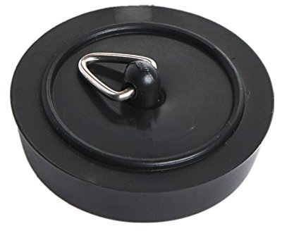 Merriway BH02224 Badewannenstöpsel 45 mm, Schwarz / Weiß, 2 Stück