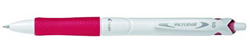 Pilot Acroball Retractable Ballpoint - Pure White/Red