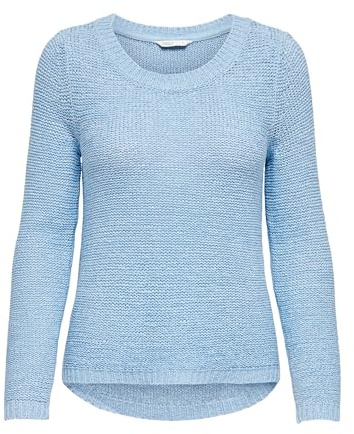 ONLY Damen Onlgeena Xo L/S KNT Noos Pullover,Blau (Cashmere Blue),36 (Herstellergröße: S)
