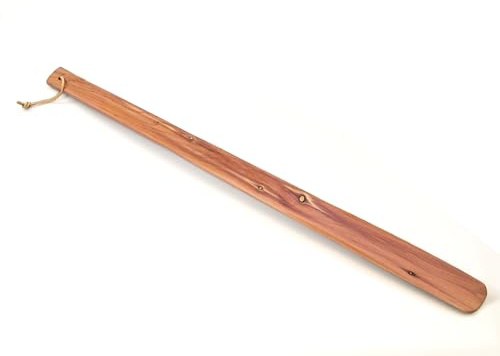 Cathcart Elliot Extra Long Cedar Wood Shoe Horn – 60cm Handmade Natural Aromatic Cedar