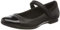 Clarks Girl's Scala Gem Ballet Flats, Black Leather, 4.5 UK