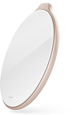 VONMÄHLEN Aura - Qi zertifiziertes 15W Wireless Ladegerät - Mit 4in1 18W Netzteil - Wireless Charger kompatibel mit Samsung, Huawei, Sony usw. (Glas Rose Gold)