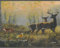 Dundee Deco DDAZBD9025 Peel and Stick Wallpaper Border - Nature Grey, Red, Yellow Deer, Fox in The Forest Wall Border Retro Design, 15 ft x 7 in (4.57m x 17.78cm), Self Adhesive