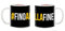 csm informatica Tazza Mug colazione Gadget Compatibile per Tifosi bianconeri Personalizzabile foto/logo Bianconeri, motto finoallafine