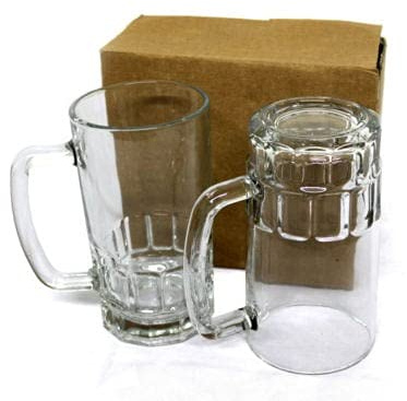 Signzworld Sublimation Beer Mug Glass 22oz Stein Glass Clear for Heat Press Transfer Printing (1)