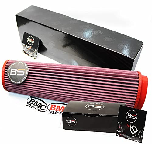 B&S Kit Filtro Aria Sportivo Aspirazione Rigenerabile Lavabile FB264/16 con Profumatore Interni