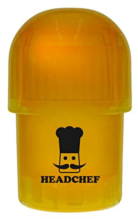 Headchef Plastic POD Herb Storage & Grinder Combi, Orange