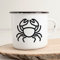 Huuraa Emaille Tasse Krebs Sternzeichen Symbol Geschenk 300ml Vintage Krebs Geschenkidee