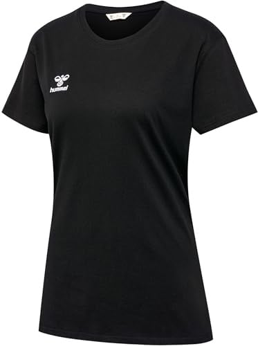 hummel Womens hmlGo 2.0 T-Shirt, Black, Extra Large