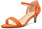 Castamere Mujer Medio Heel Abierta Punta Correa Tobillo Sandalias de Boda Baile 5 CM Heels Naranja 40 EU