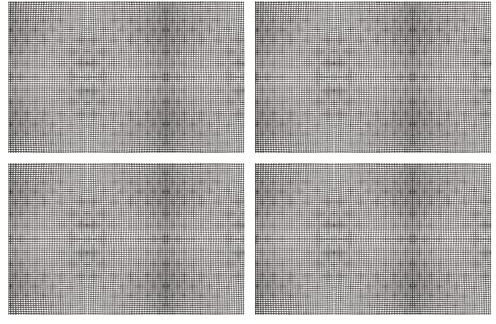 sourcing map Kunststoff-Netz-Leinwand, 60 x 42 cm, schwarz, blanko, rechteckig, 4 mm Loch für Stickerei, Nadelspitze, Strick, Häkelnetz, 4 Stück