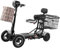 ZT6F MKYOKO Faltbarer 4-Rad-Mobilitätsroller für Senioren Elektro-Rollstuhl Gerät mit Ladegerät und Korb enthalten für Reisen, Erwachsene, ältere Menschen,Weiß,15.6Ah