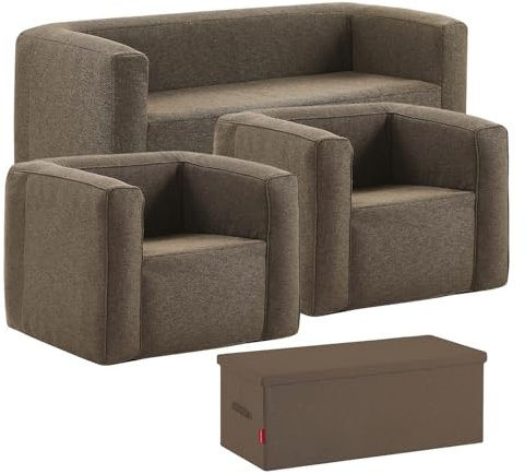 TERRACOTTA Salon Gonflable 5 Places Intérieur et extérieur - Camel