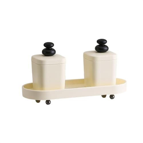 Dispensador de Palillos de Dientes Tarro de palillos de dientes de escritorio, tarro de almacenamiento multiusos, caja de hilo Dental Simple creativa for el hogar, recipiente de almacenaje de bastonci