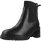 Tommy Hilfiger Donna Stivaletti Chelsea Mid Heel in Pelle, Nero (Black), 39