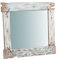Biscottini Espejo de Pared con Marco de Madera reciclada, 60,5 x 3,5 x 60,5 cm (Largo x Ancho x Alto) – Espejo de baño para una decoración rústica – Espejo de Entrada de Pared