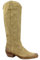 FELMINI C458 Marvin Stone Beige Stivale Donna Tacco Punta camoscio texano Ricamo 40