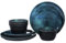 Yummost Melamine Dinnerware Sets for 4, 12pcs Plates and Bowls Sets for Daily Use, Dishwasher Safe, BPA-free, Teal Green