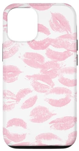 iPhone 12/12 Pro Coquette Pink Kisses Lipstick Lip Kisses Case