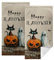 Happy Halloween Küche Geschirrtuch für Badezimmer 2er Set Retro Kürbis Geist Schwarze Katze Spinnennetz Handtücher Saisonale Fingerspitze Badetuch Weich Saugfähig Trockentuch Badetuch zum Backen