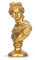 LCCCK Apollo-Büste in Gold, 15,2 cm, klassische griechische Mythologie, römisches Dekor, Regale, David ästhetisch für kleine Statuen, Bücherregal, Raumdekoration, Büste, Skulpturen