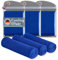 Blumtal Kühlhandtuch 3er Set - kühlendes Handtuch als Sporthandtuch - Mikrofaserhandtuch mit Kühlfunktion - Fitness Handtuch 100x30 cm - Kühltuch Cool Towel mit Tasche - Königsblau