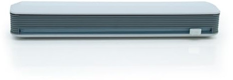 Intirilife Folienschneider - magnetisch weiß 36 cm - Frischhaltefolien Abroller, Praktischer Alufolienspender mit Schneider zum einfachen abrollen