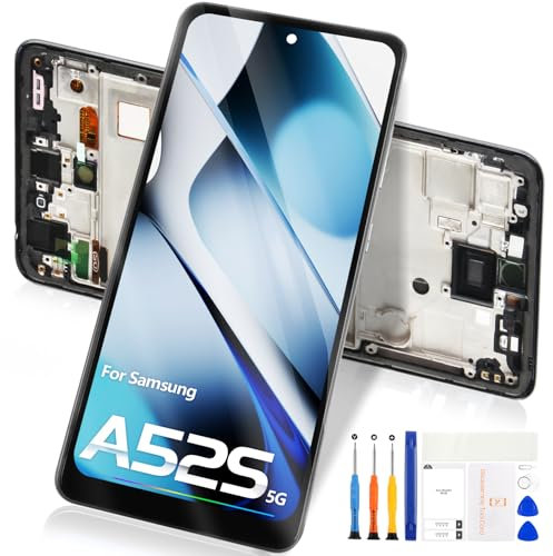 LCD Display pour Samsung Galaxy A52s 5G Écran - pour Galaxy A52s 5G LCD Écran Tactile pour Samsung SM-A528B SM-A528B/DS SM-A528N LCD Numériseur Assemblée avec Cadre