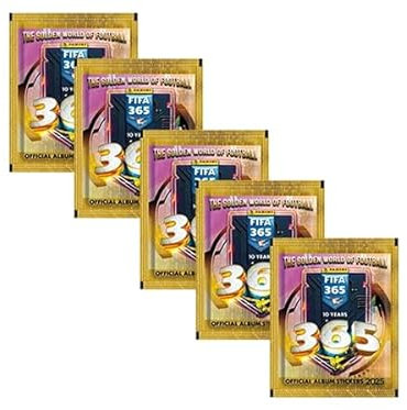 Panini Fussball 365 Sticker 2025 / 5x Stickertüten