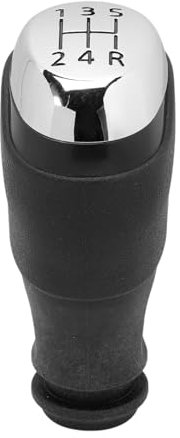 ZEALfix Pomo de palanca de cambios de 5 velocidades compatible con Renault Clio 4 2012-2019 cromado