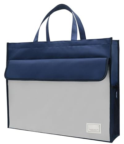 Sac à documents, pochette pour porte-documents d'affaires,Sac fourre-tout de rangement pour pochettes de fichiers A3 avec poignée | Sac à main de stockage de documents portable de grande capacité pour