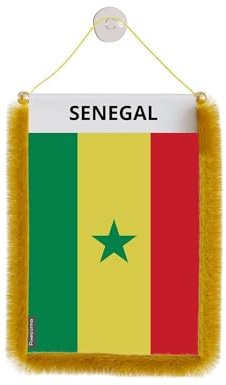 Pixelforma Banderín Coche Bandera Senegal 10x15cm