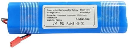 14,8 V Akku 6800 mAh Lithium-Akku, kompatibel mit ILIFE V5 V5s V50 V3 Plus V3s Pro, Roboter-Staubsauger-Akku