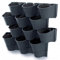 Stolmet Vertical Garden Cascade Set - Standing or Wall Mounted, Indoor & Outdoor Use, Modular Planters, Self-Watering System, Modern Design, Anthracite (1, Cascade Wall)