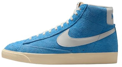 Nike Blazer Mid '77 Premium Men's Shoes (HF3157-400, University Blue/Muslin/Black/Sail), University Blue/Muslin/Black/Sail, 12 UK